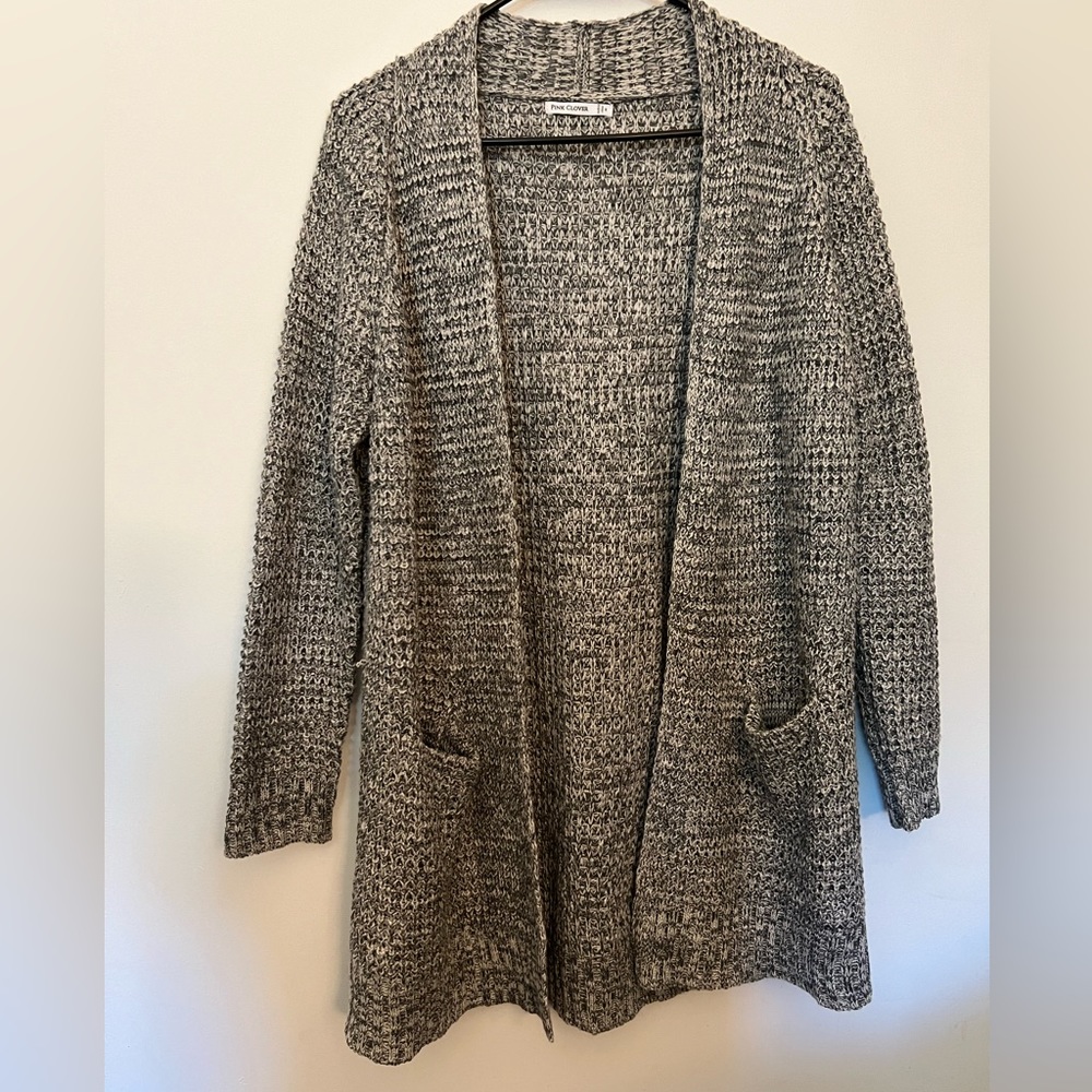 Pink clover sweater cardigan